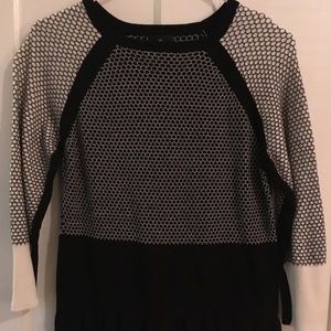 Black & white patterned sweater